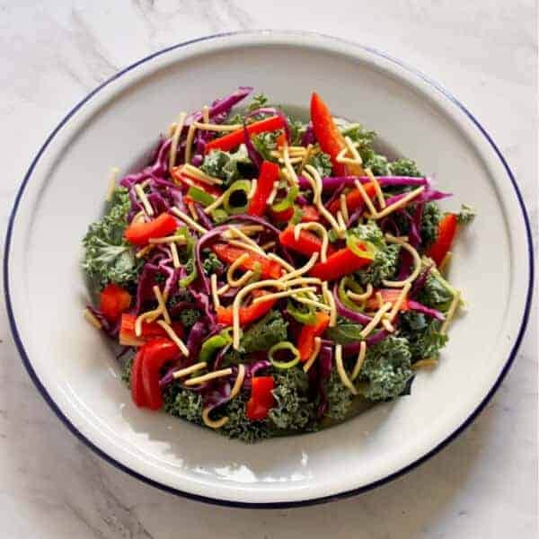 Crunchy Kale Salad with Lemon Tamari Dressing