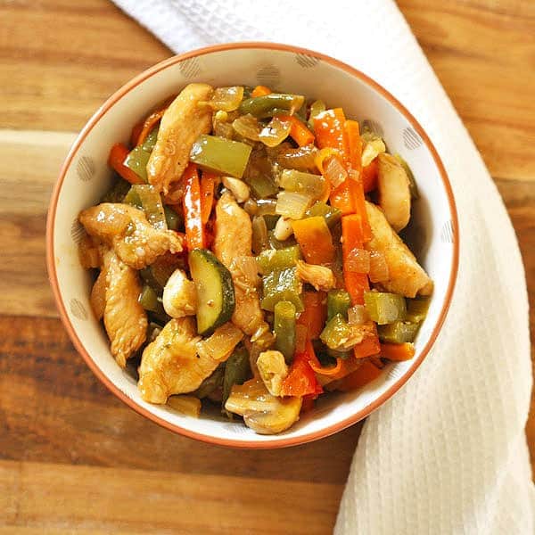 chicken cashew stir fry