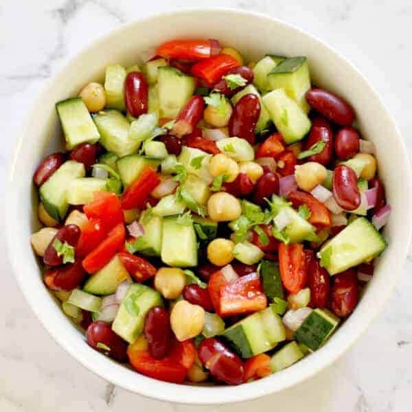 Chickpea and Kidney Bean Salad