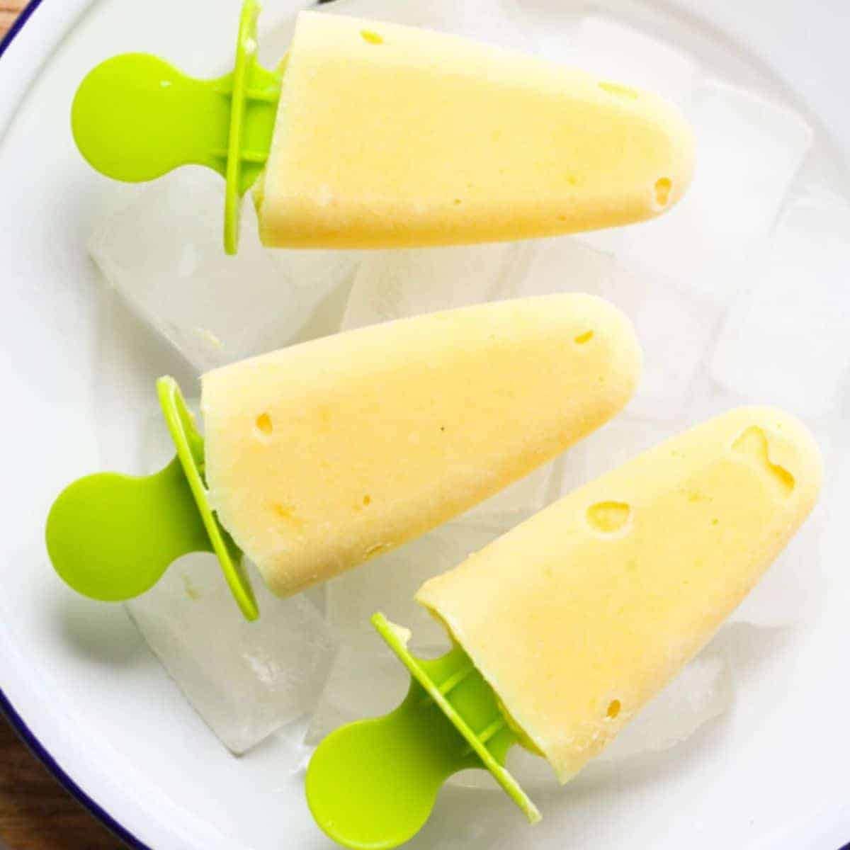 Mango Pineapple Popsicles