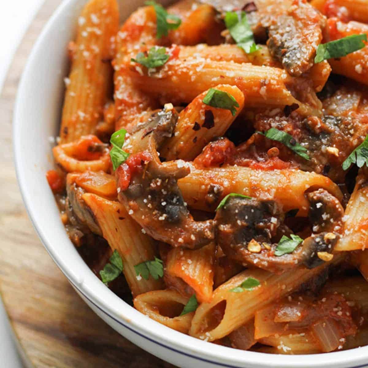 Tomato Mushroom Pasta