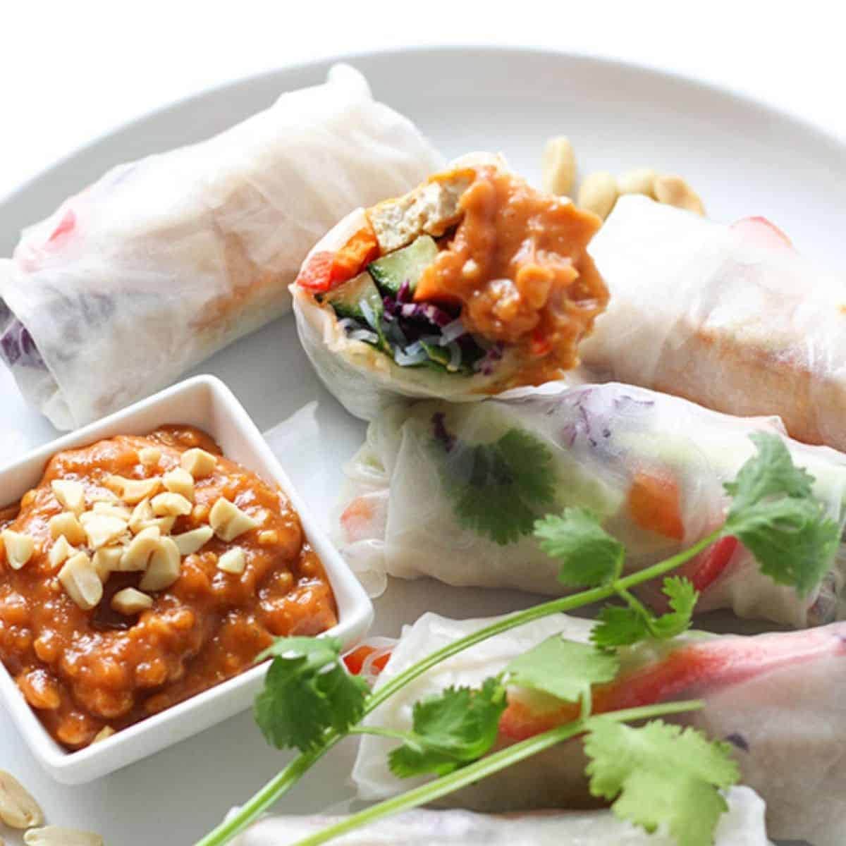 Vegetarian Rice Paper Rolls