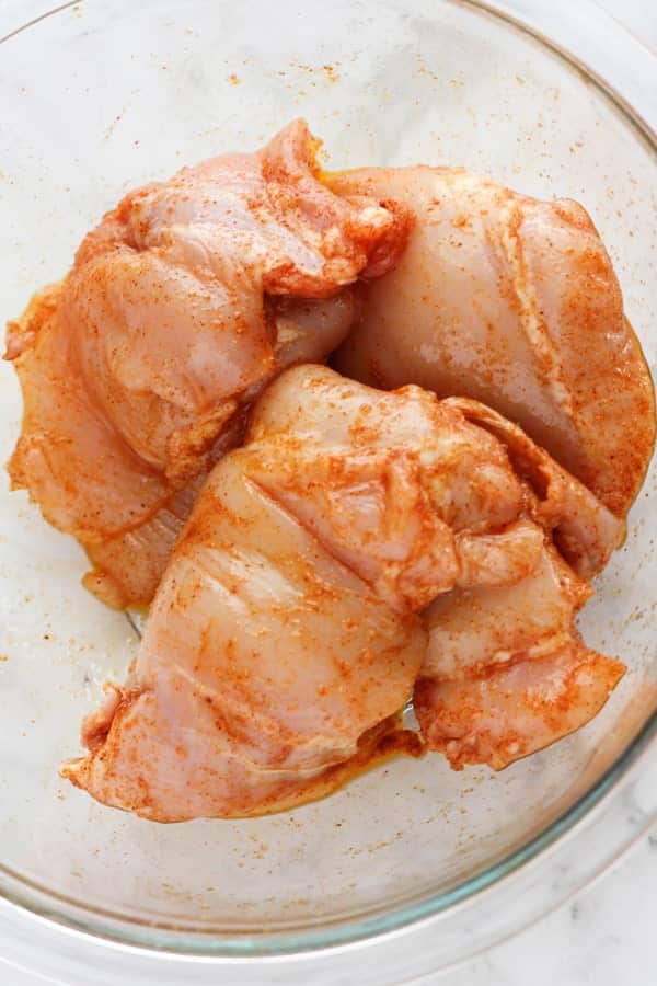 marinate the chicken