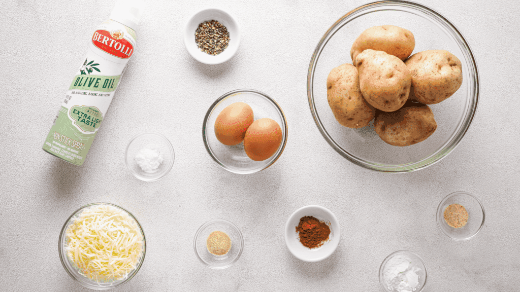 Ingredients to make Hash browns