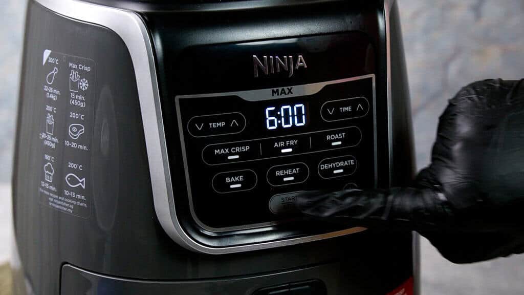 Air fry set to 6 minutes