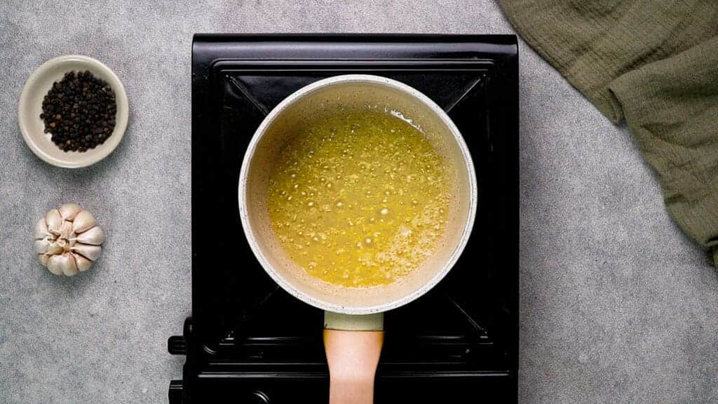 Butter in the pan