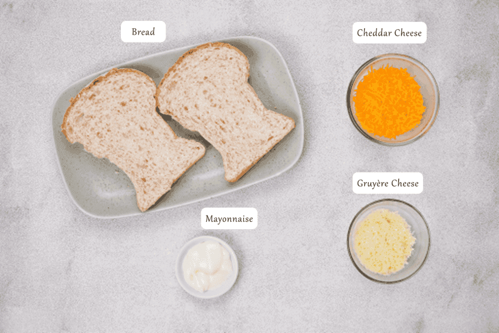 ingredients grilled cheese recipe